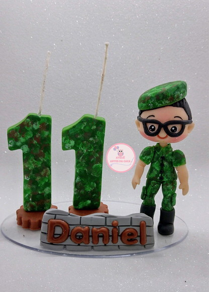 Topo de Bolo Camuflado