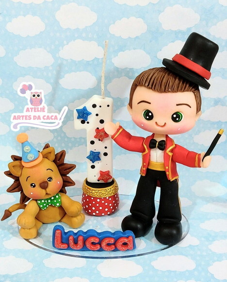 Topo de Bolo Circo