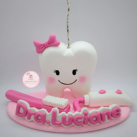 Topo de Bolo Dentista