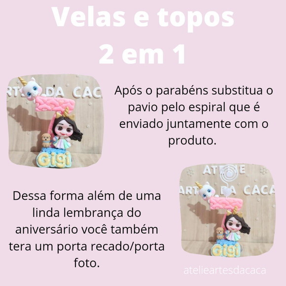 Topo de Bolo em Biscuit Circo