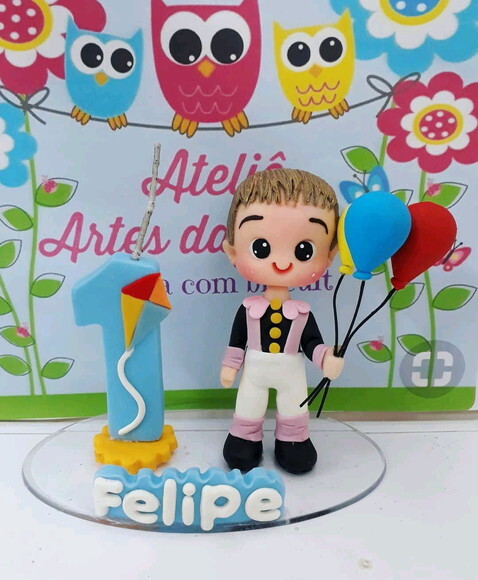 Topo de bolo Mundo....