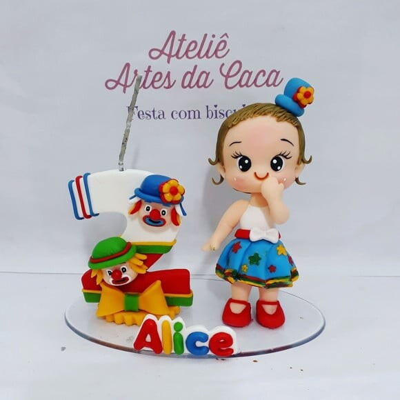 Topo de Bolo Palhaços