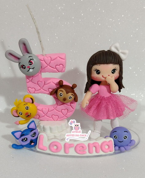 Topo de Bolo Personalizado Fofos