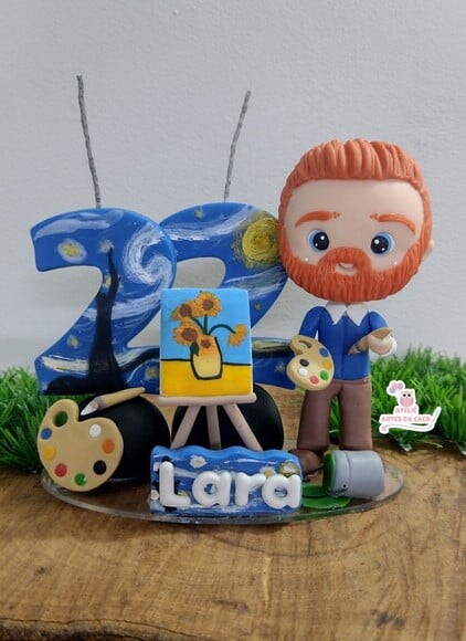 Topo de Bolo Pintor