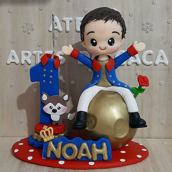 Topo de bolo Príncipe