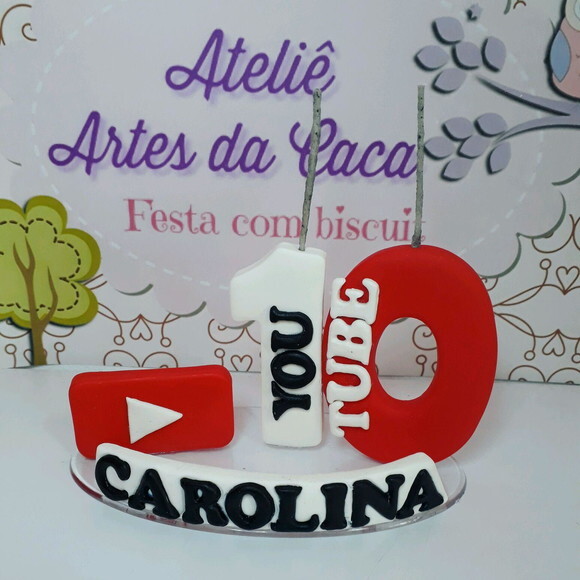 Topo de Bolo Rede Social de Vídeos