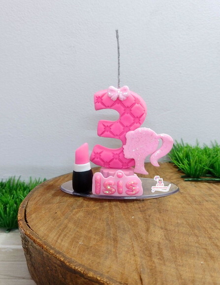 Vela Boneca Rosa