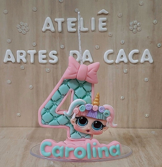 Vela bonequinhas surpresa