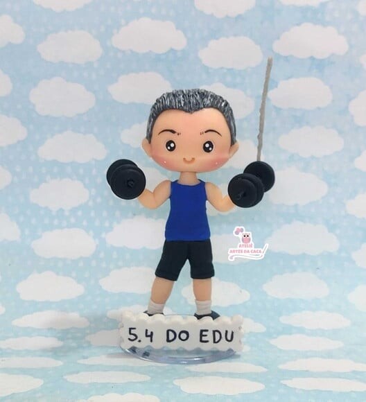 Vela Bonequinho Academia