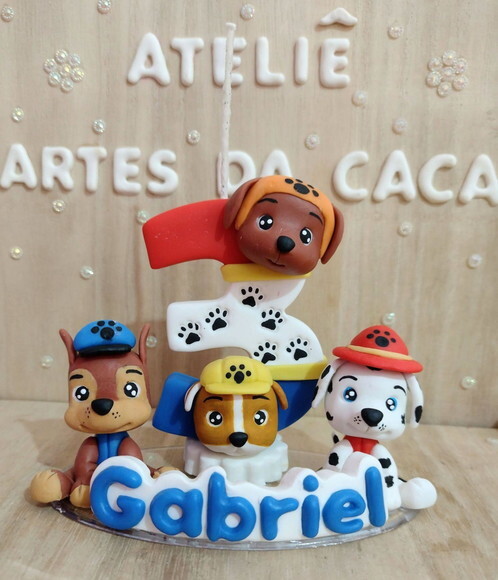 Vela Cachorrinhos Patrulheiros.