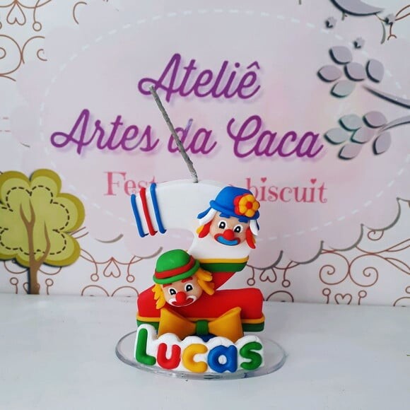 Vela com Palhaços