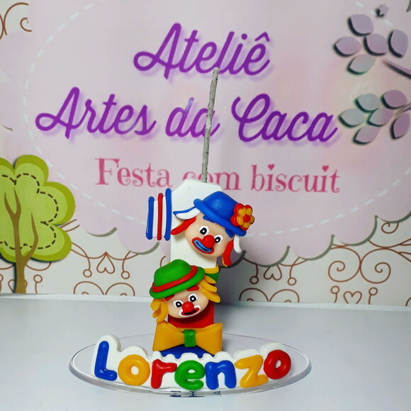 Vela com Palhaços