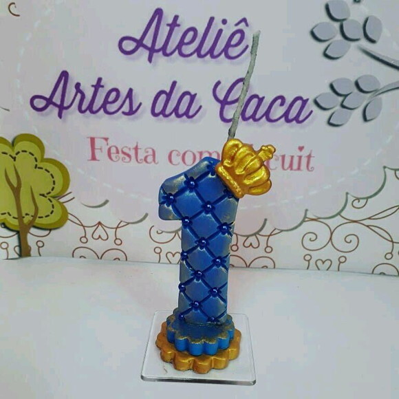 Vela em biscuit Principe