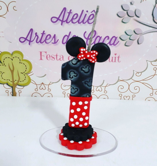 Vela em biscuit Ratinha