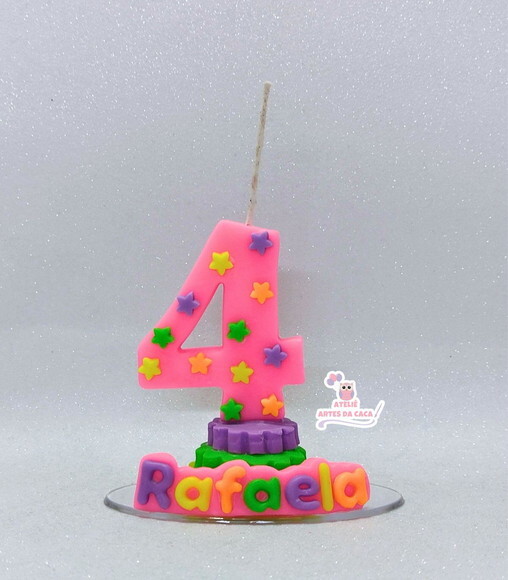 Vela Neon Rosa.