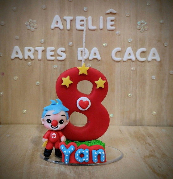Vela palhaço Plim