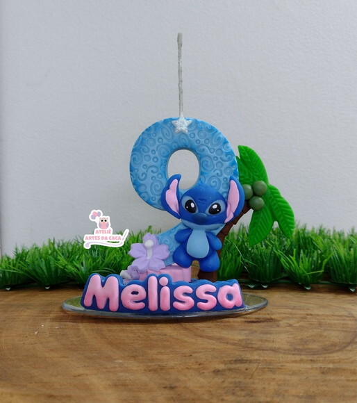 Vela Personalizada Alienígena Azul