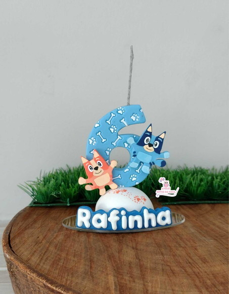 Vela Personalizada Cachorrinhas