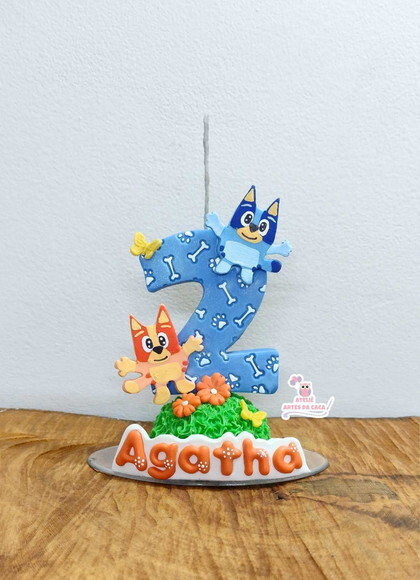 Vela Personalizada Cachorrinhas