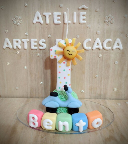 Vela personalizada moto