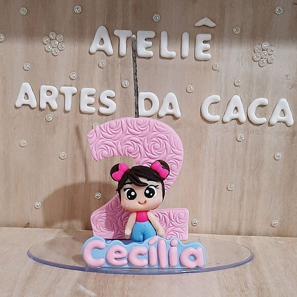 Vela personalizada menina