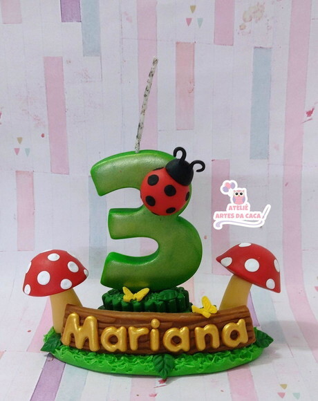 Vela Personalizada Tema Bosque