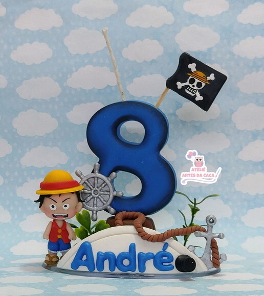 Vela Personalizada Tema Pirata