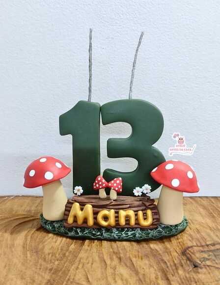Velas Personalizadas Tema Bosque