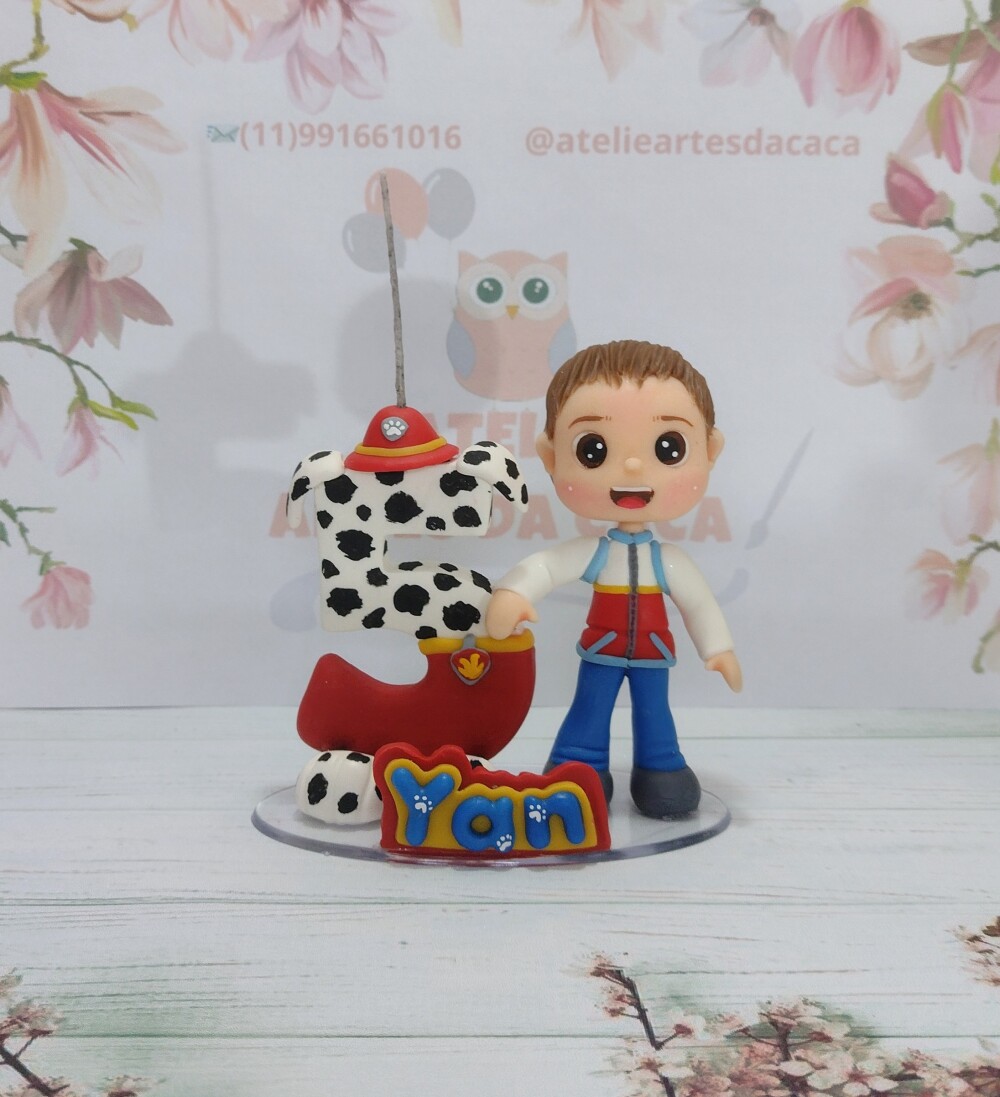 Topo de bolo cachorrinhos patrulheiros