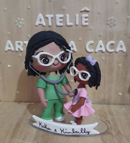 Boneca Infermeira com Paciente