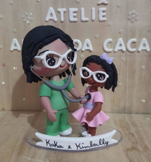 Boneca Infermeira com Paciente