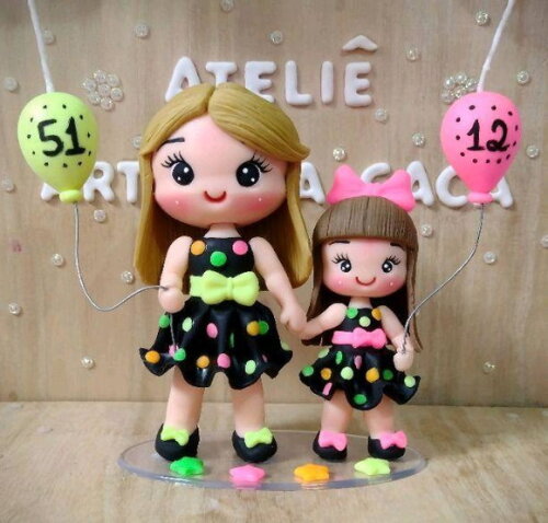 Bonecas personalizadas mãe e filha