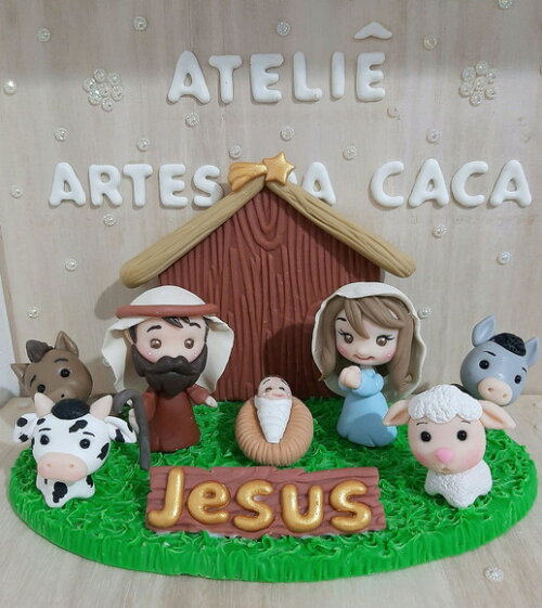 Mini Presepio em Biscuit