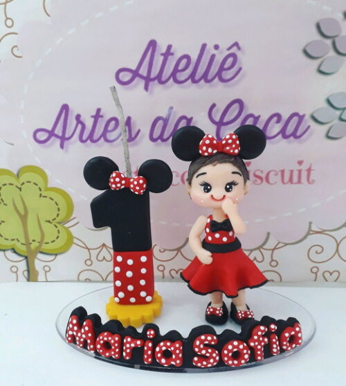 Mini Topo Aniversário Tema Ratinha