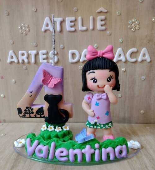 Mini topo Leão para menina