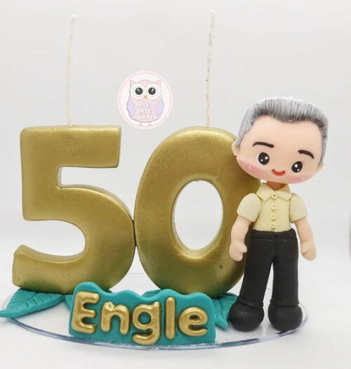 Topo de Bolo 50 Anos Adulto