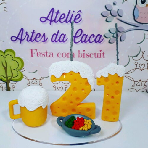 Topo de bolo boteco.