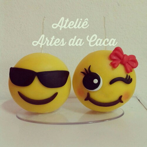Topo de bolo emoji