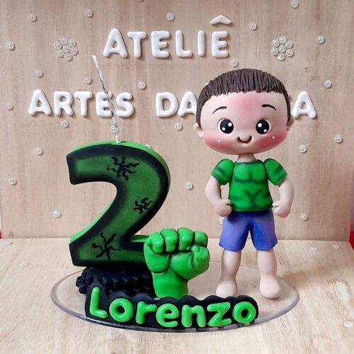 Topo De Bolo Herói Esmaga