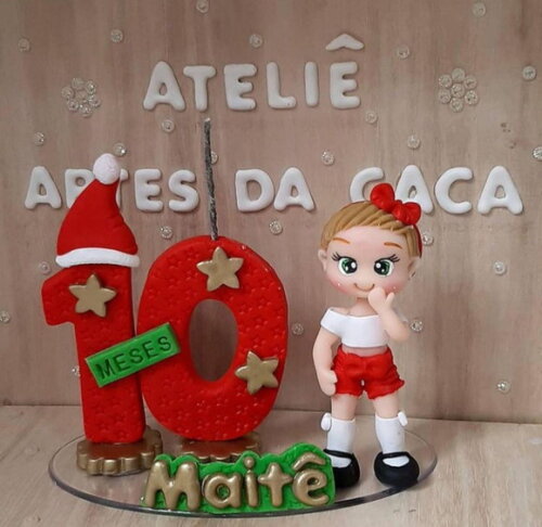Topo de bolo Natal