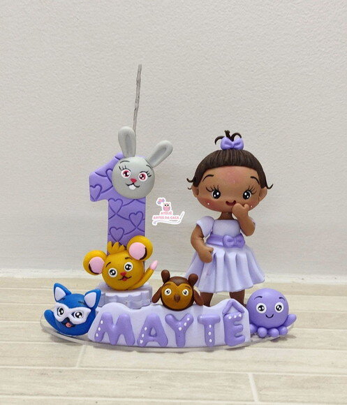 Topo de Bolo Personalizado Fofos