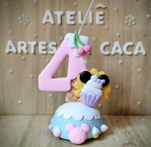 Topo de bolo ratinha Confeiteira