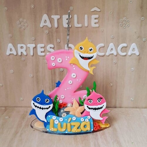 Vela Bebê Tubarão Menina