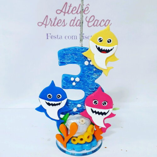 Vela bebê tubarão