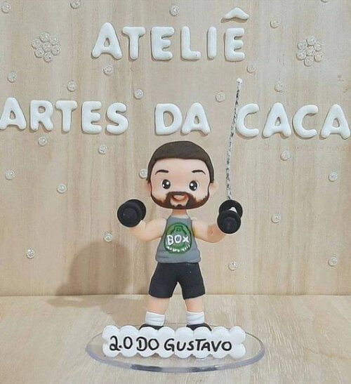 Vela Bonequinho Academia
