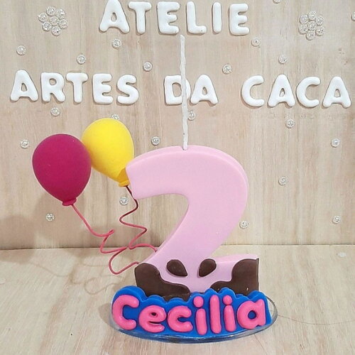 Vela com balões