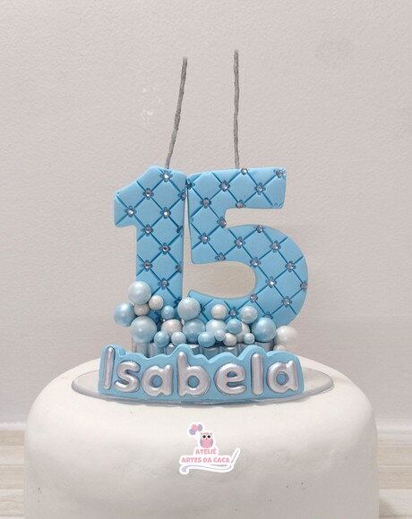 Vela Debutante Azul
