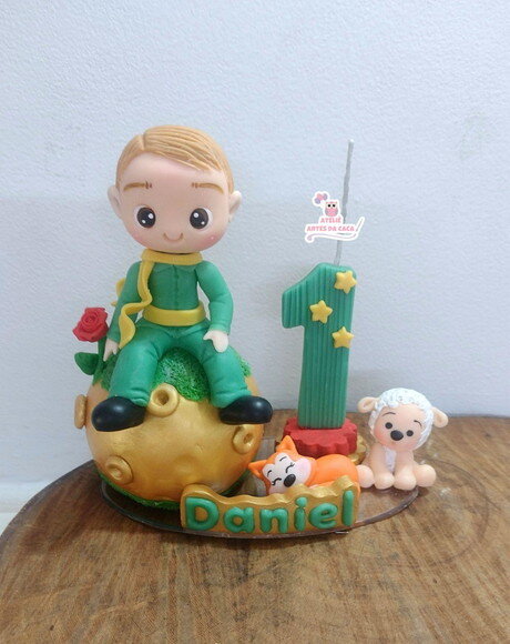 Vela em Biscuit Principe