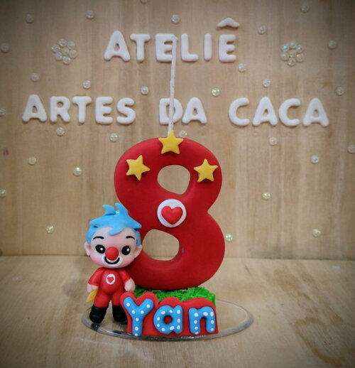 Vela palhaço Plim