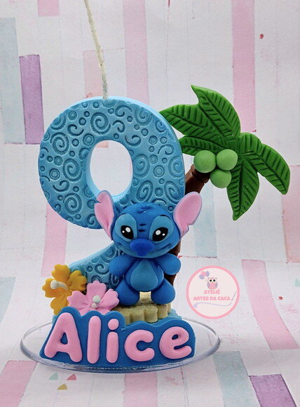 Vela Personalizada Alienígena Azul